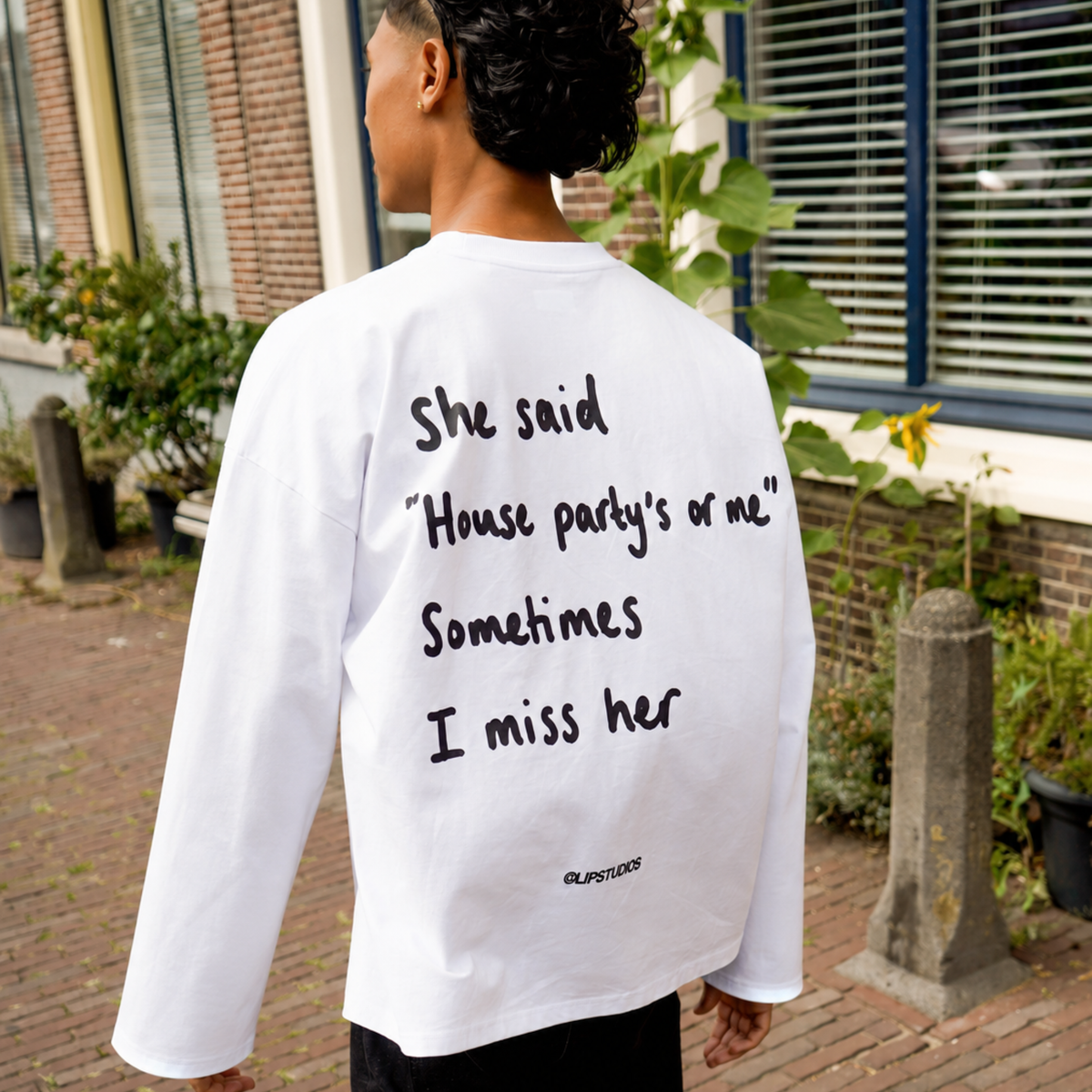 Miss You... Longsleeve - White
