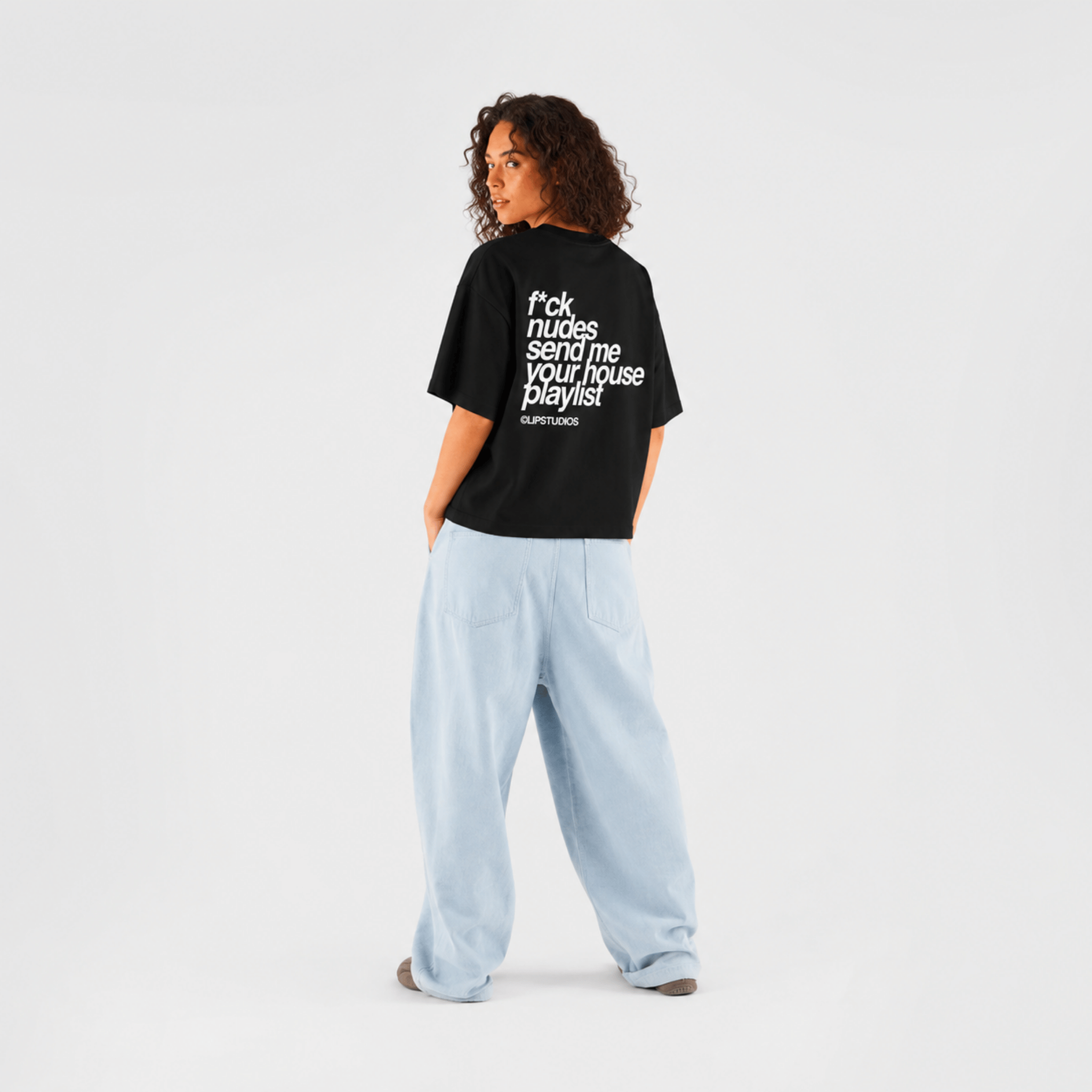 F*ck Nudes Tee - Black - White