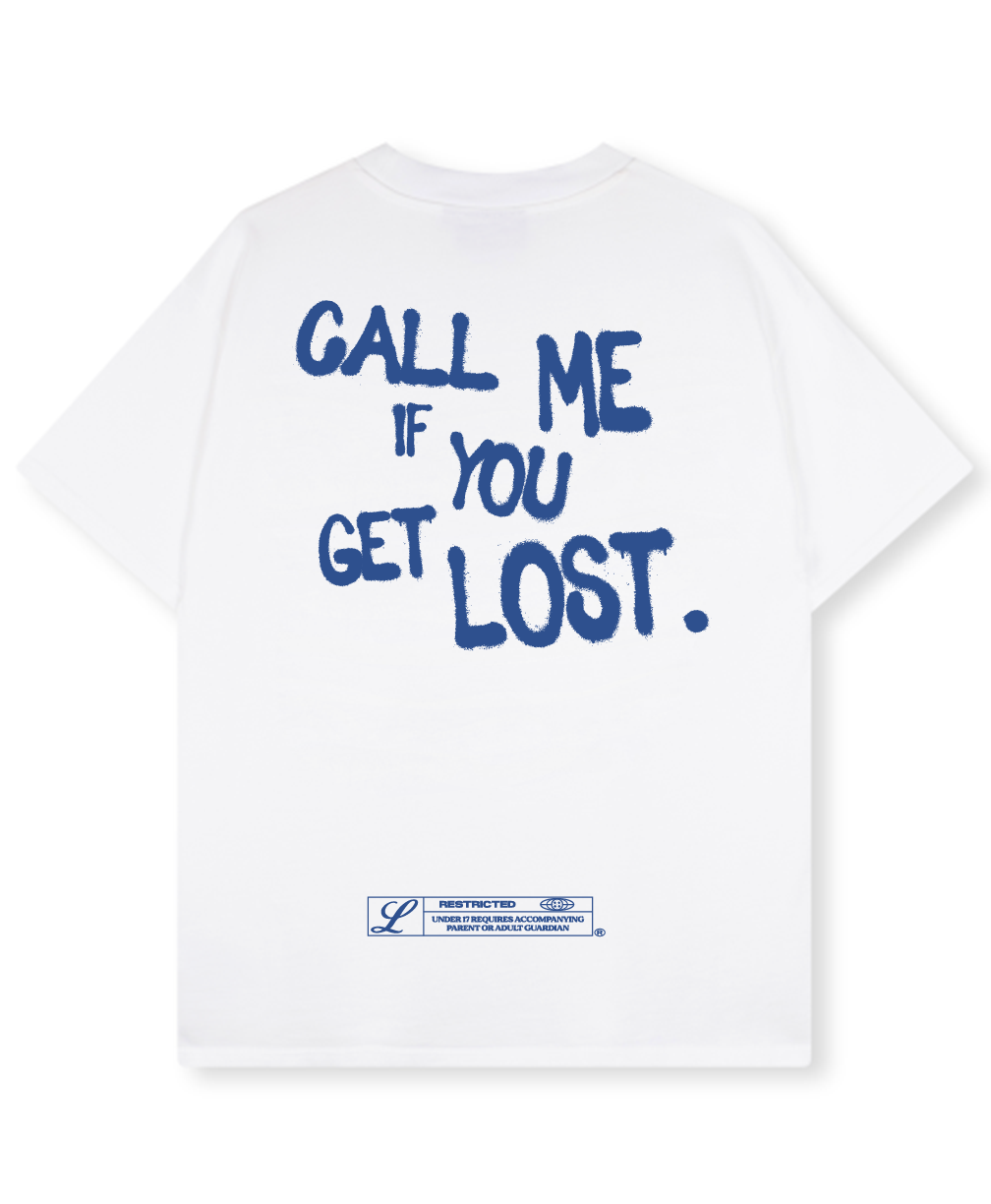 CALL ME IF YOU GET LOST TEE BLUE [WHITE]