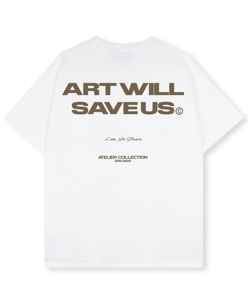 ART WILL SAVE US BROWN [WHITE]