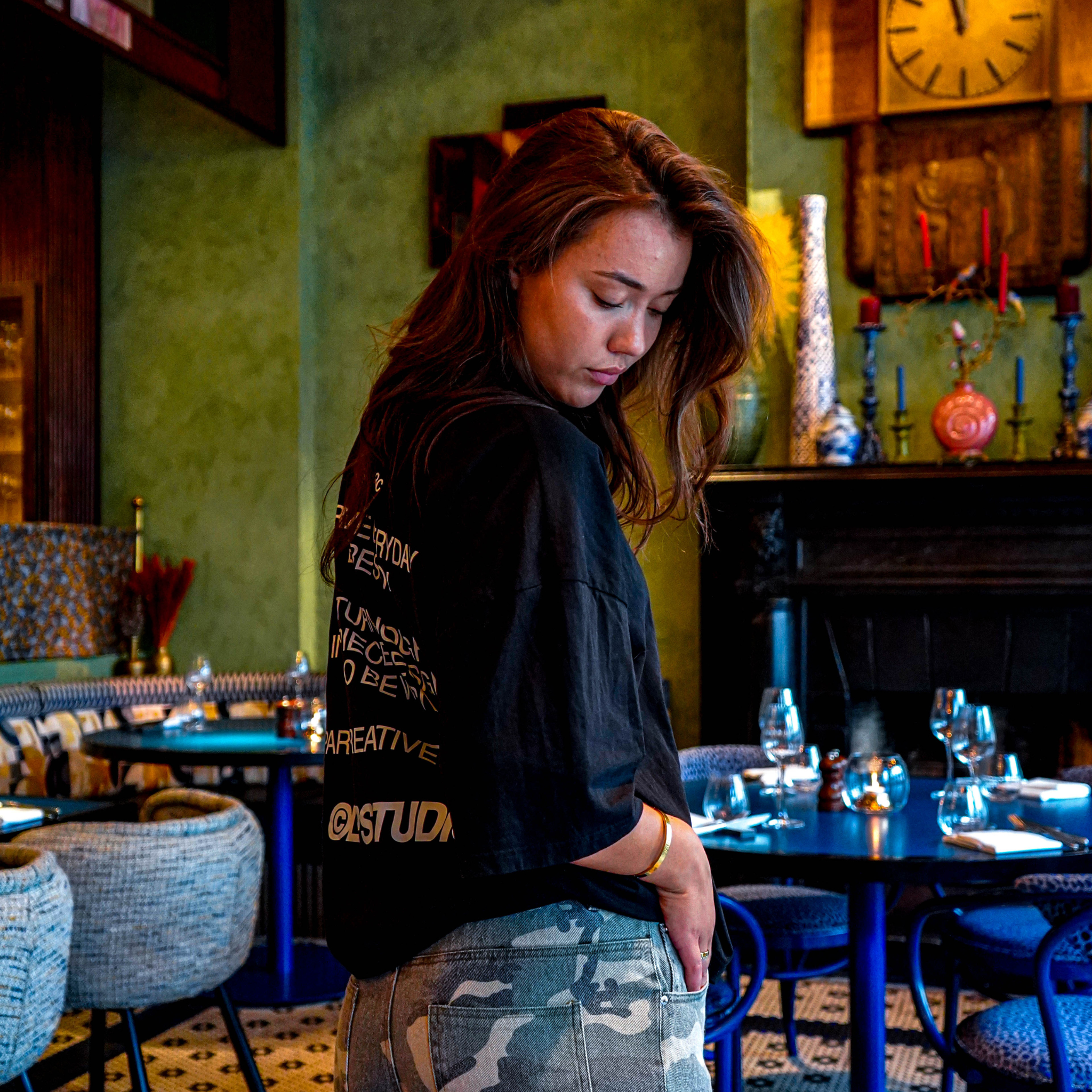 Creative Expr. Tee - Black - White