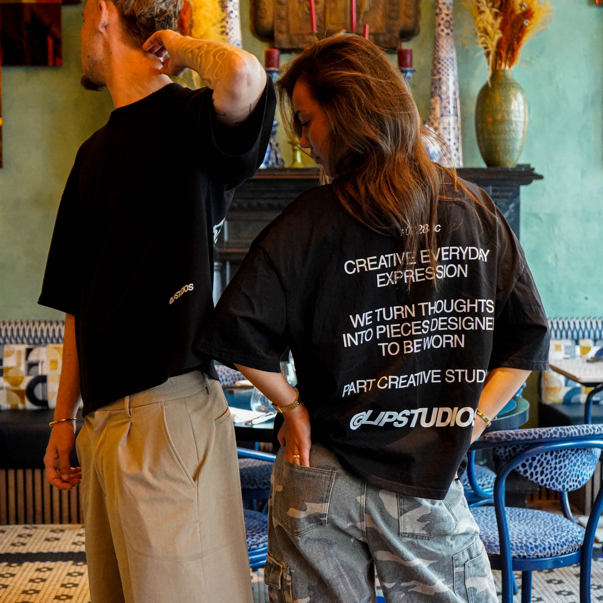 Creative Expr. Tee - Black - White