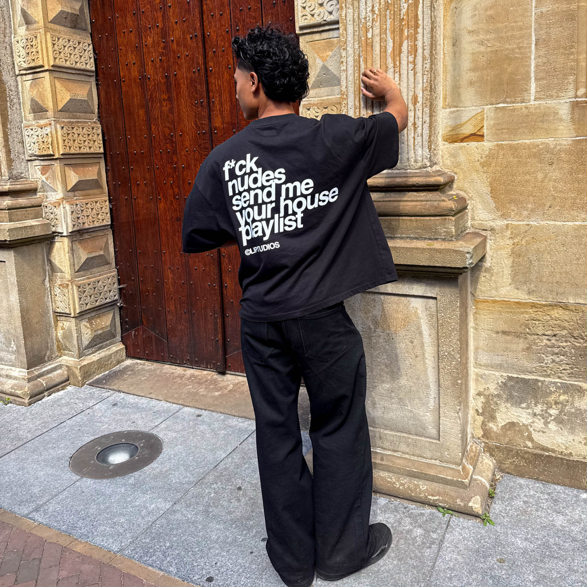 F*ck Nudes Tee - Black - White
