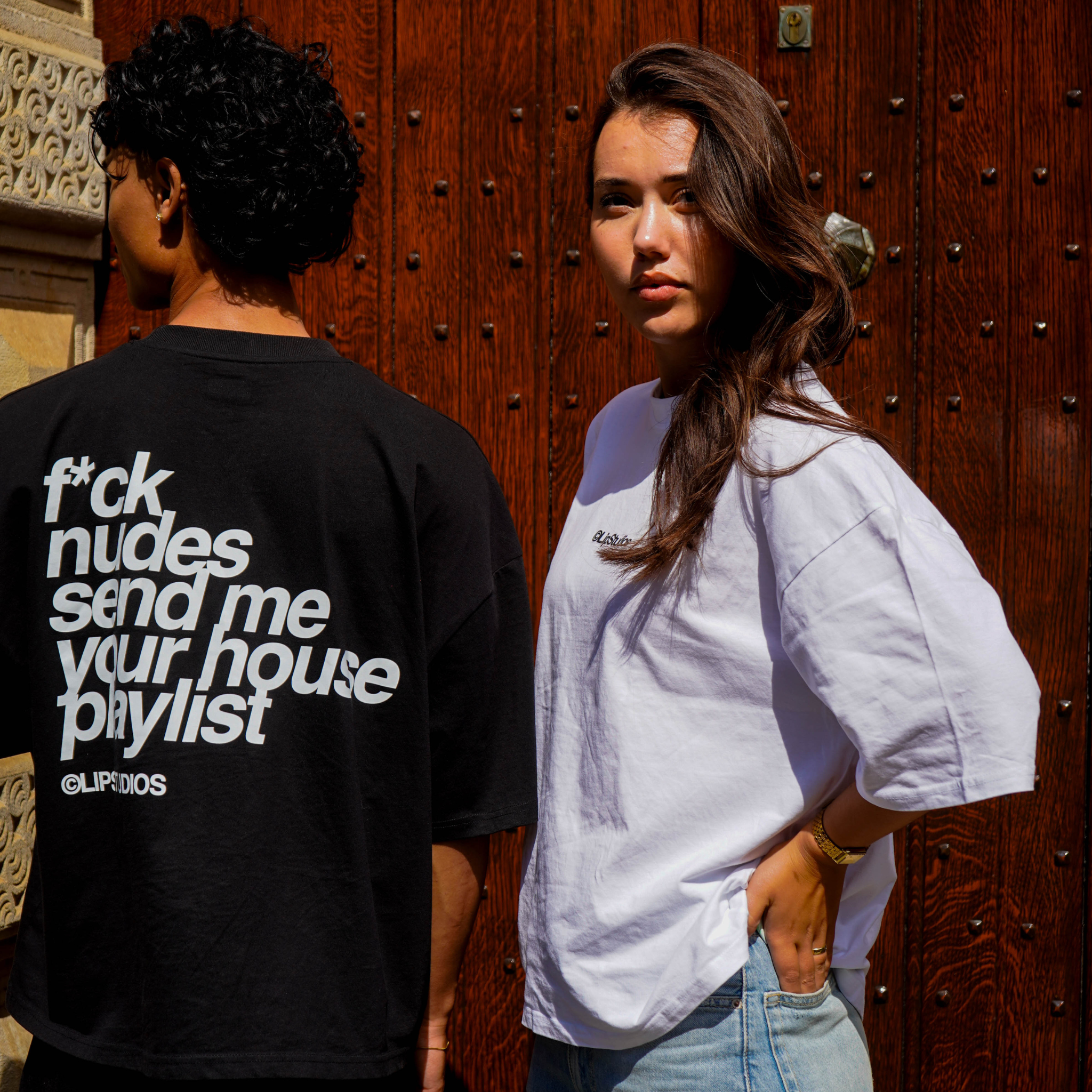 F*ck Nudes Tee - Black - White