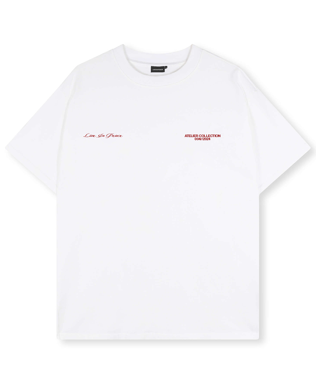 ART WILL SAVE US TEE RED [WHITE]