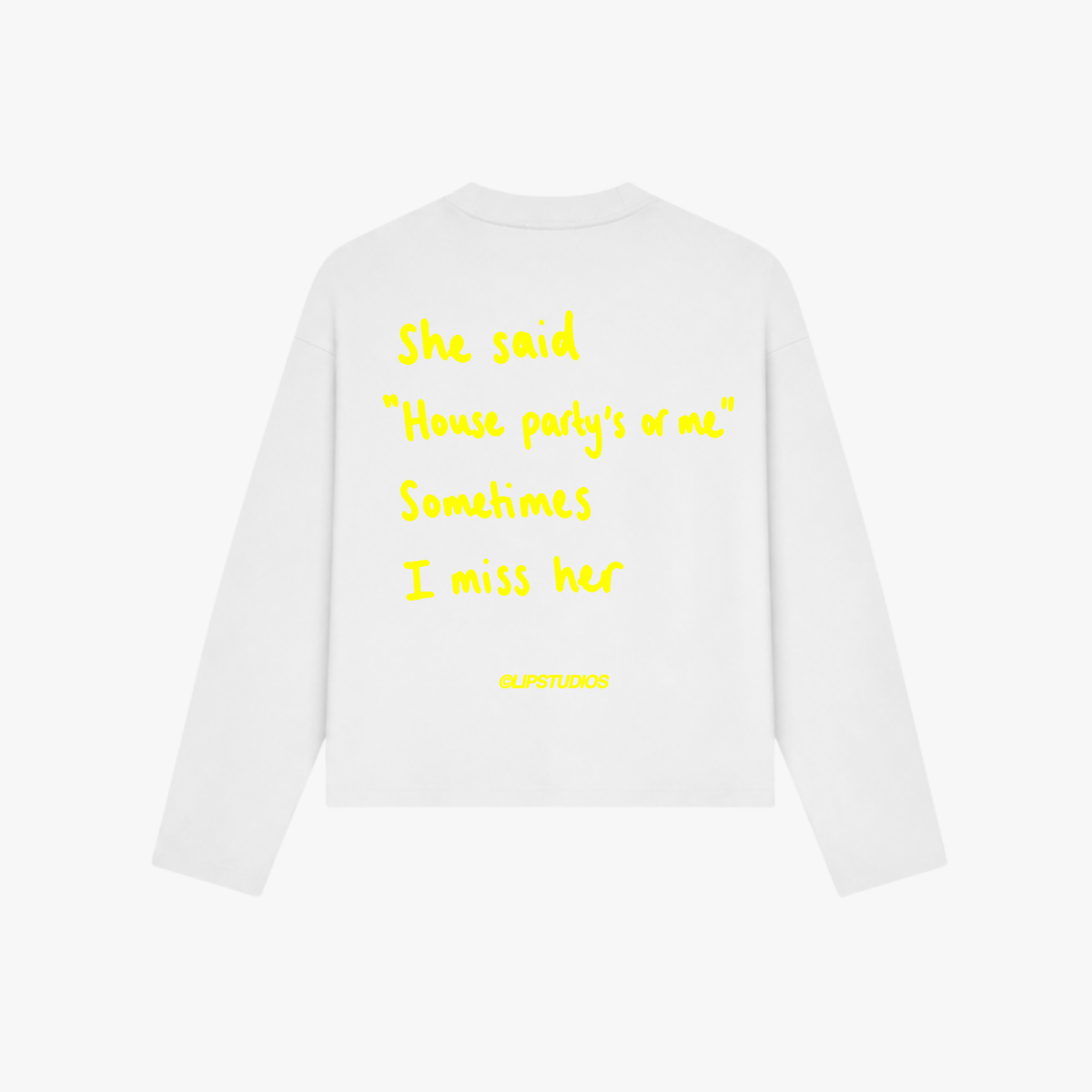 Miss You Longsleeve White ADE