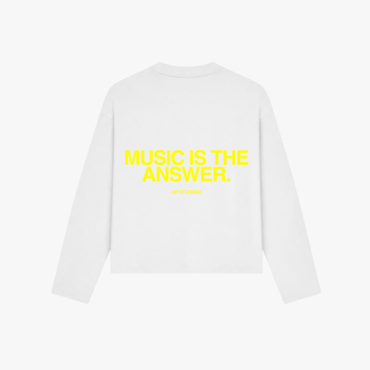 Music Is The Answer Longsleeve White ADE