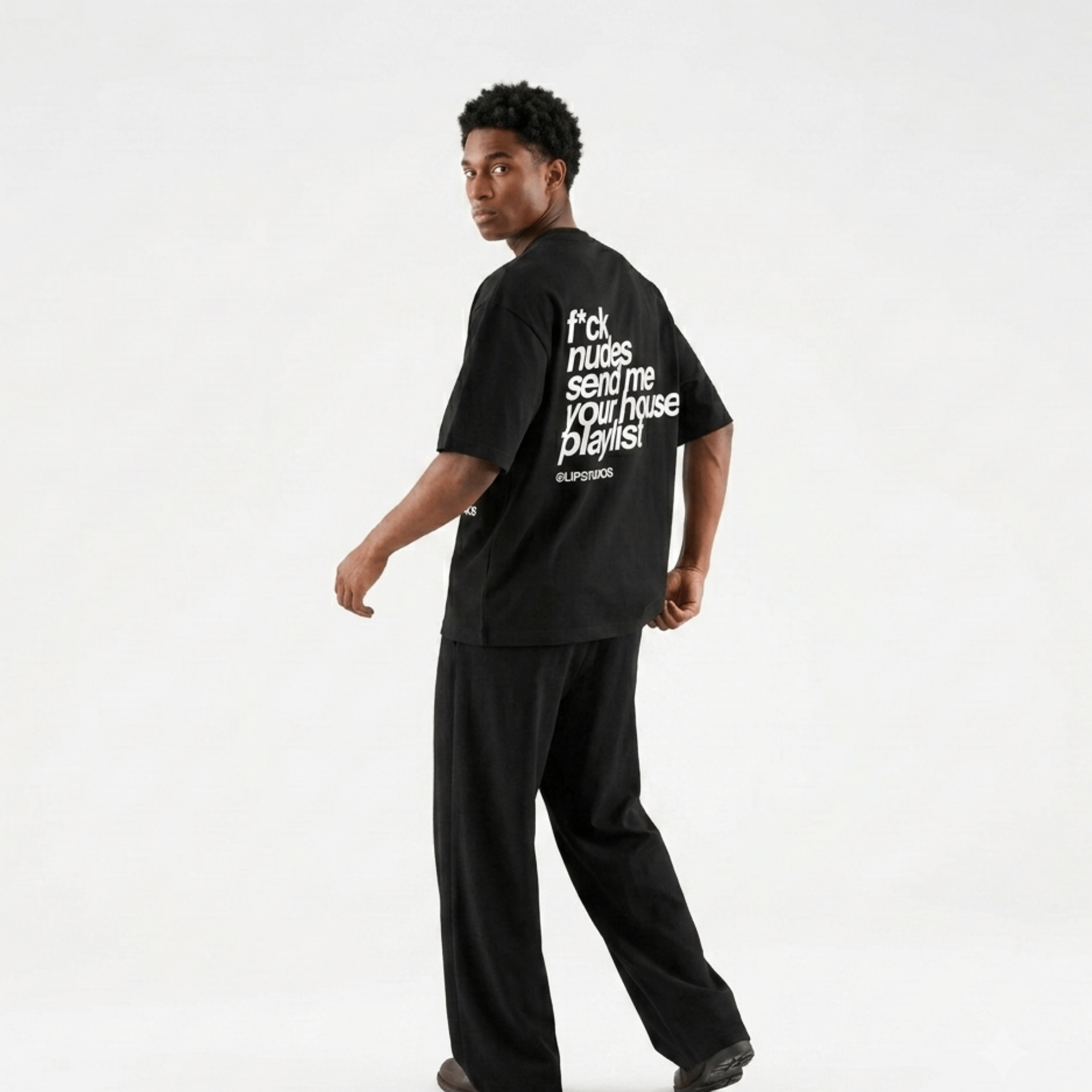 F*ck Nudes Tee - Black - White
