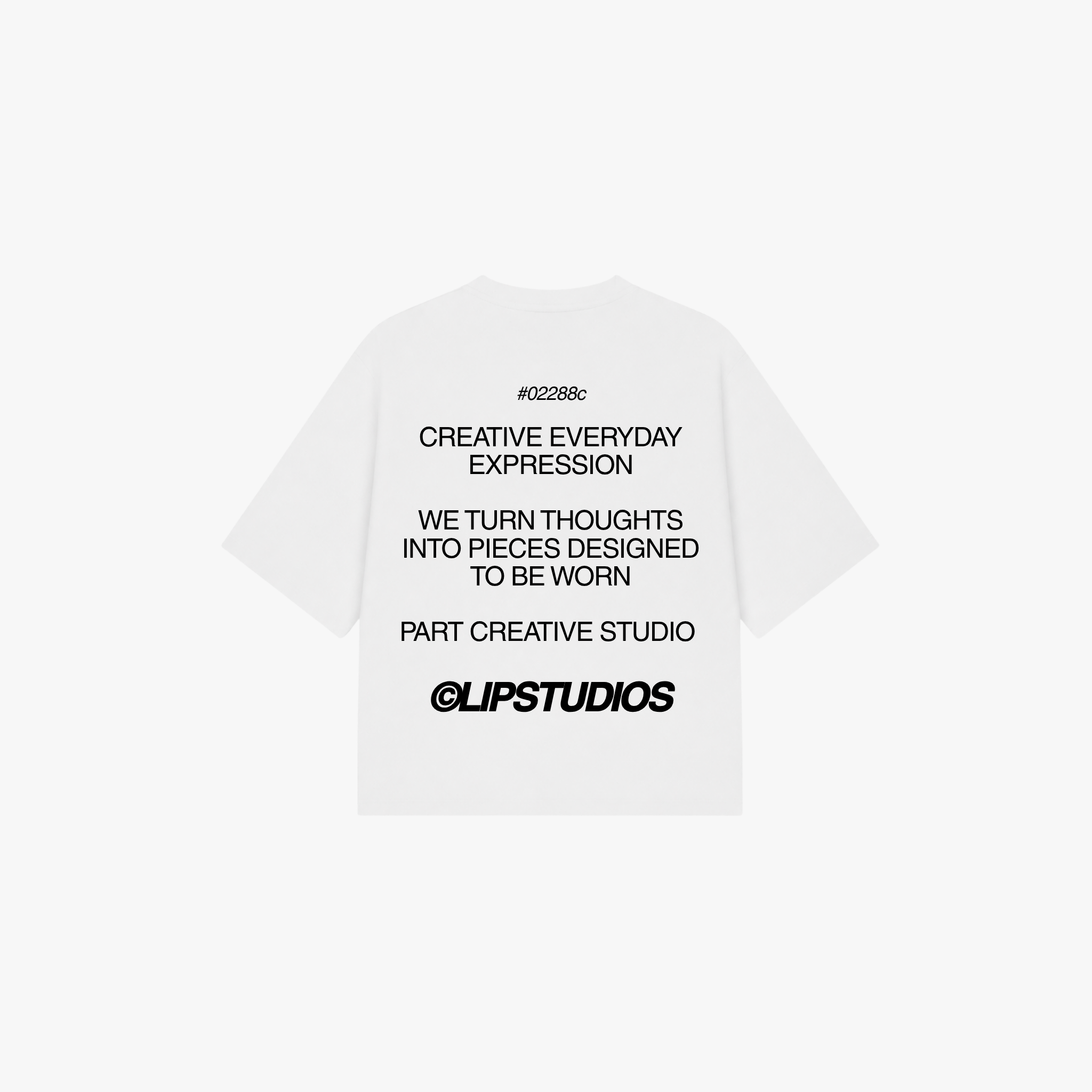 Creative Expr. Tee - White - Black