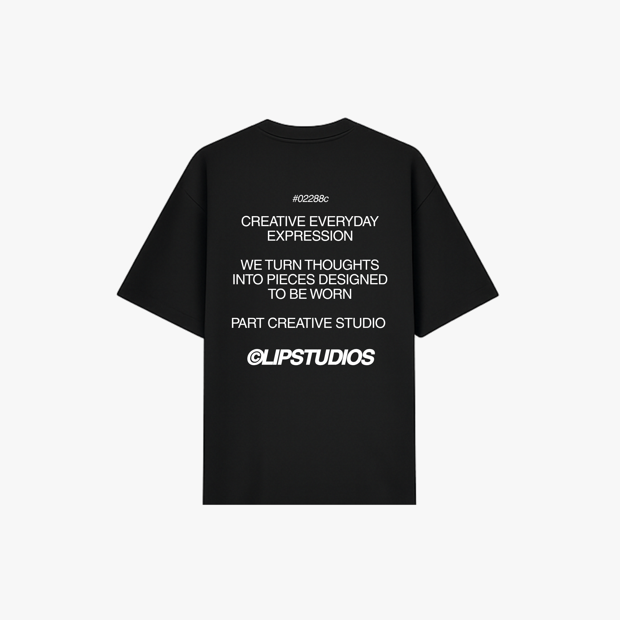 Creative Expr. Tee - Black - White