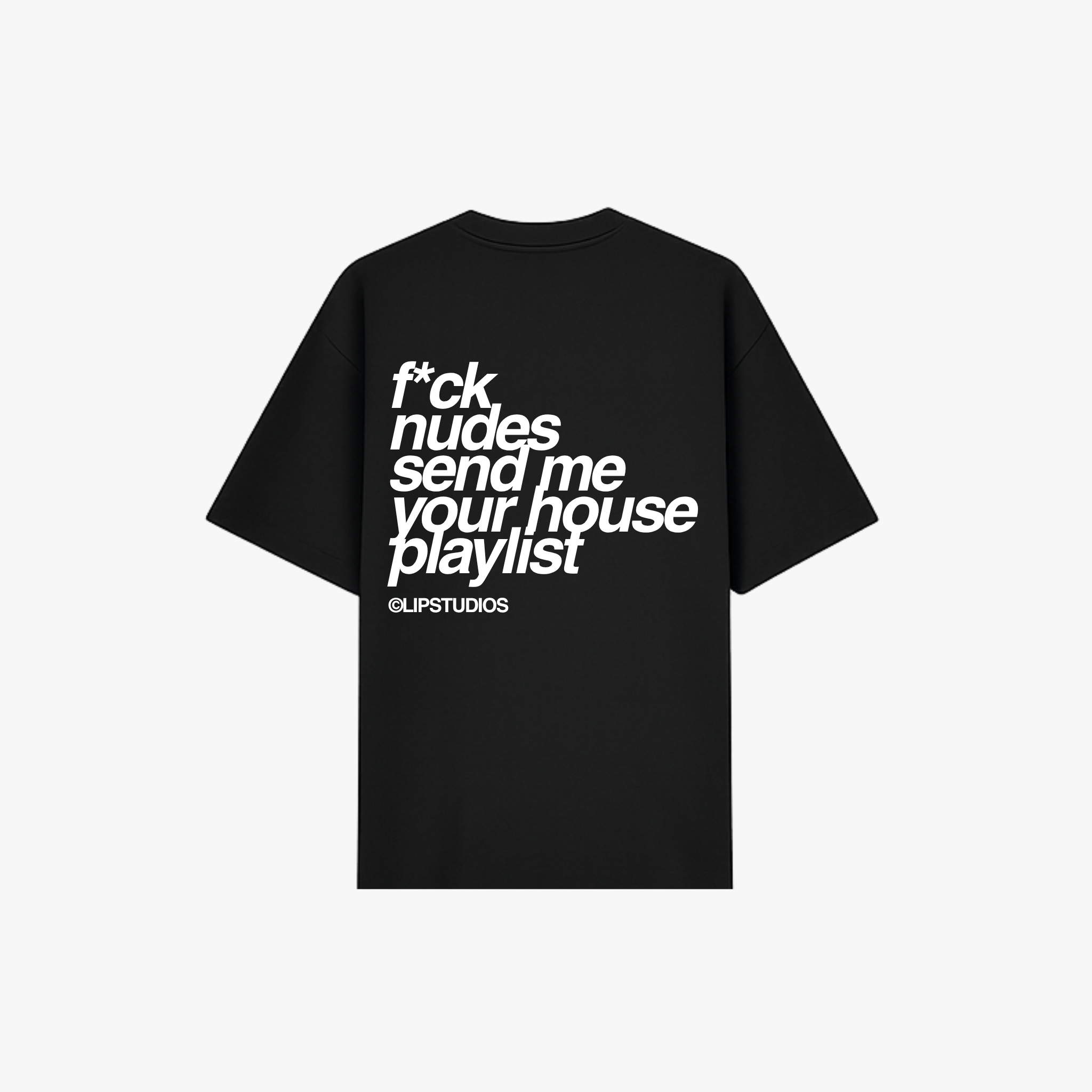 F*ck Nudes Tee - Black - White