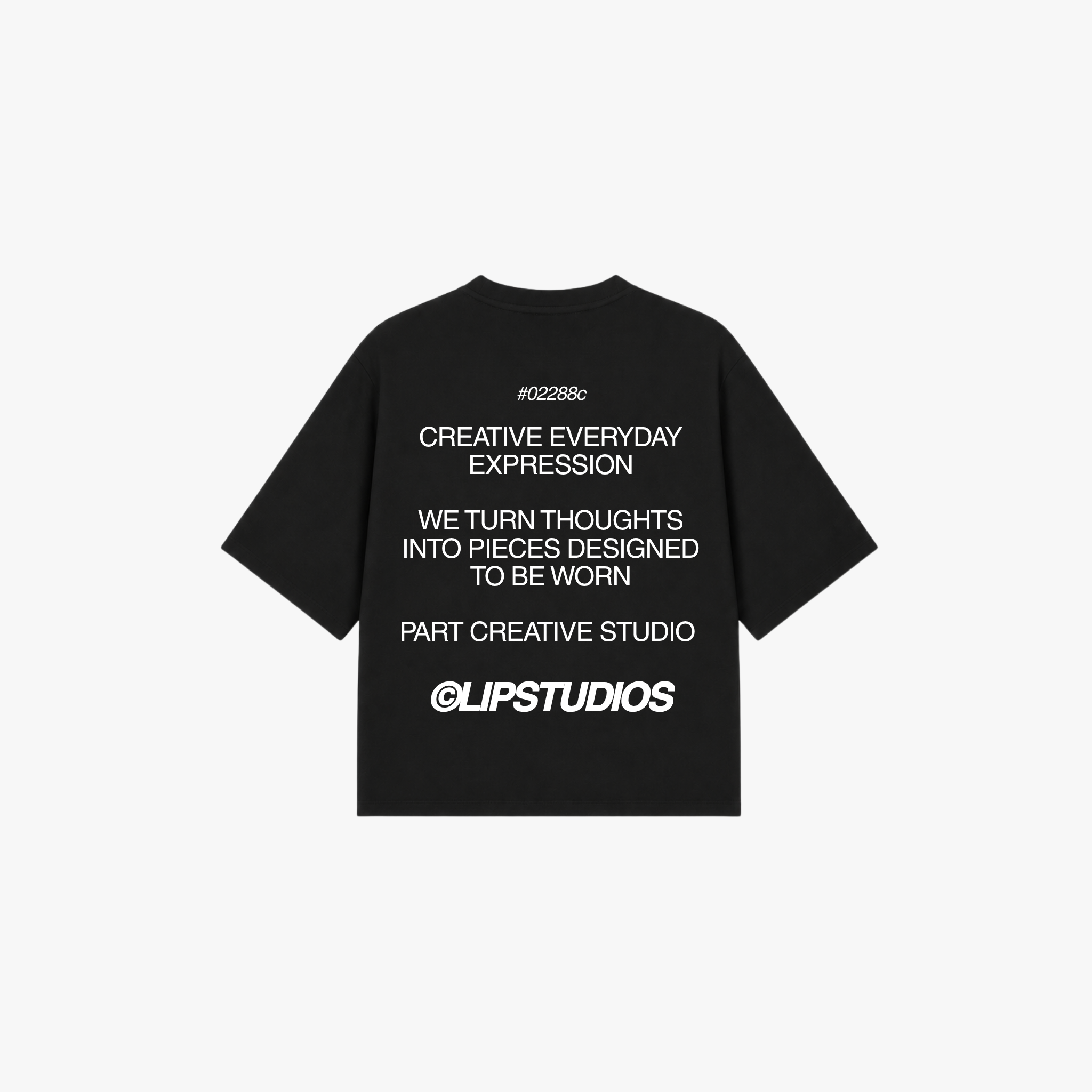 Creative Expr. Tee - Black - White