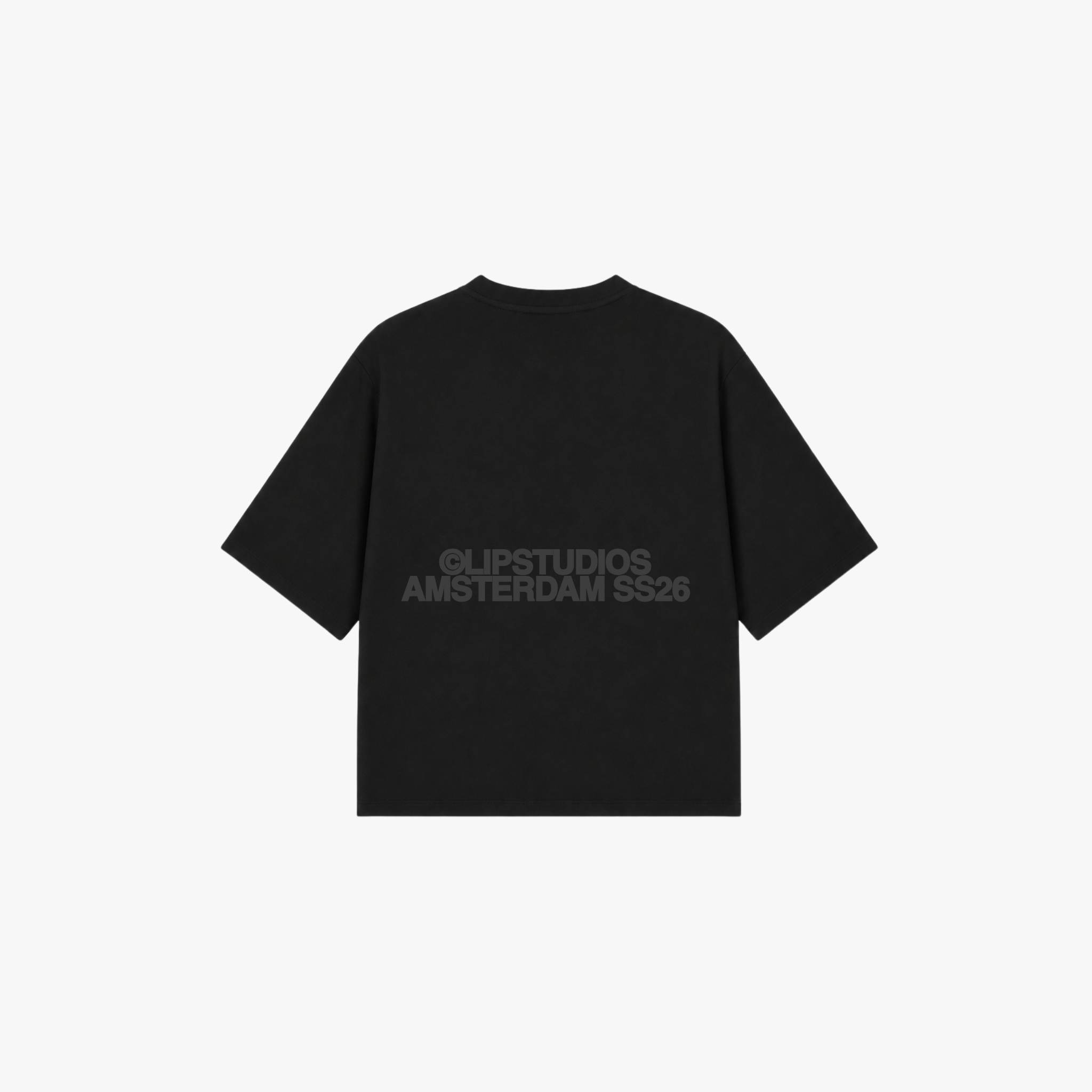 Ss26 Tee - Black - Grey