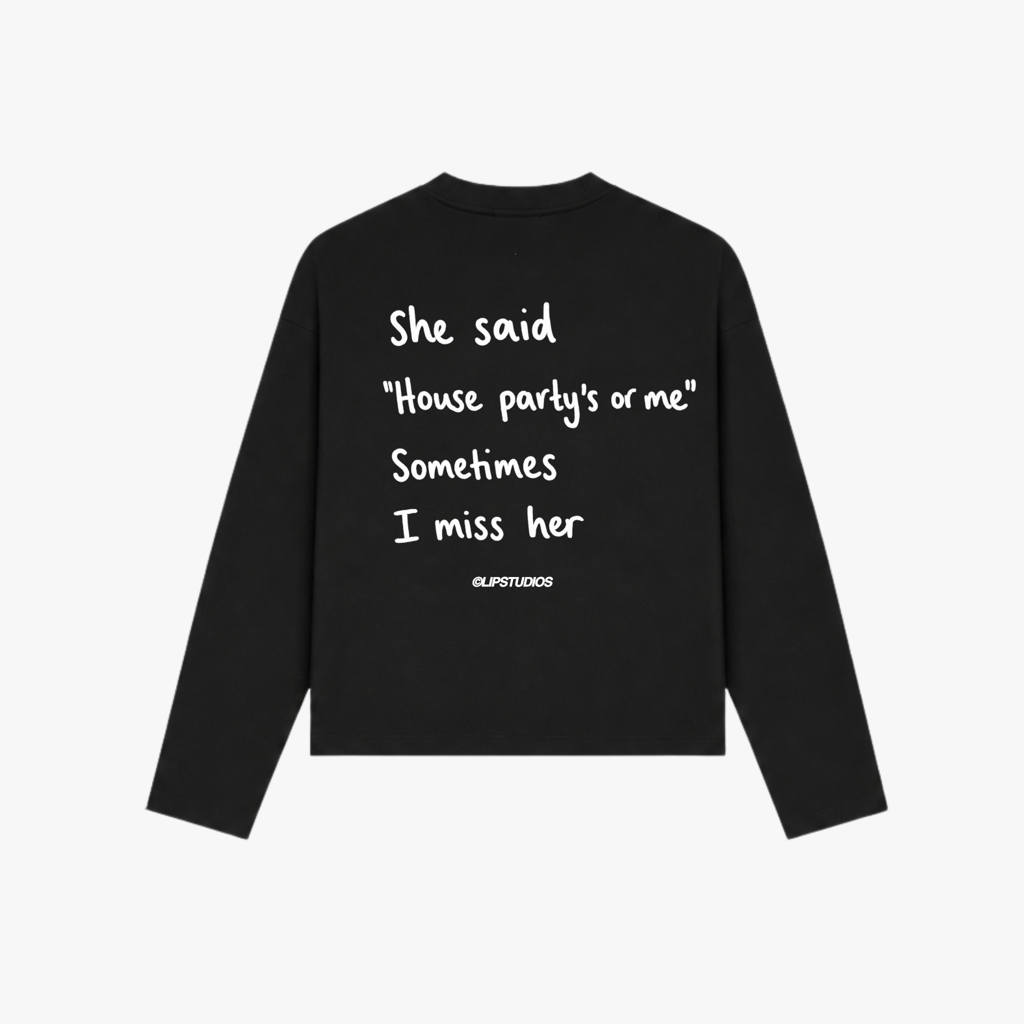 Miss You... Longsleeve - Black