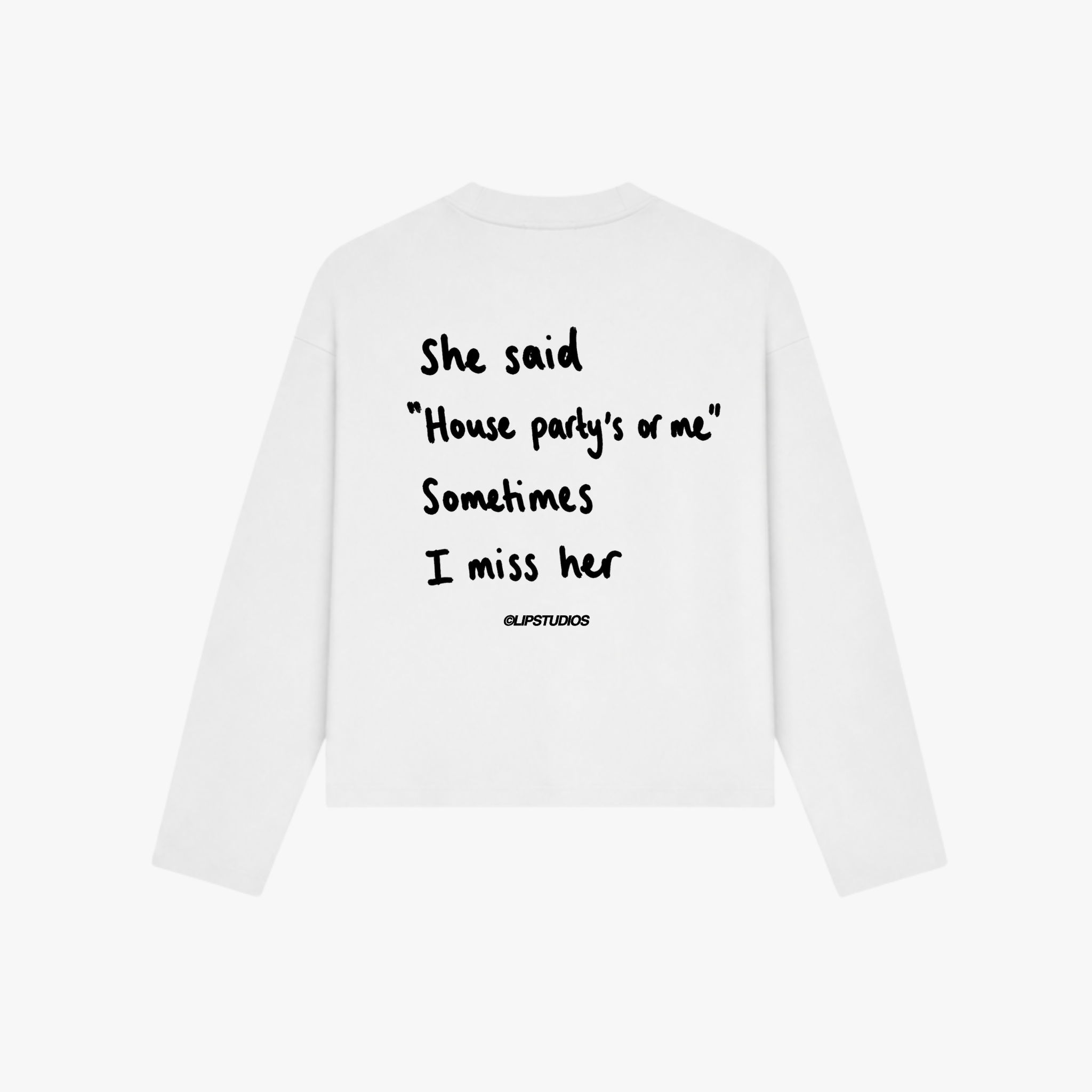Miss You... Longsleeve - White