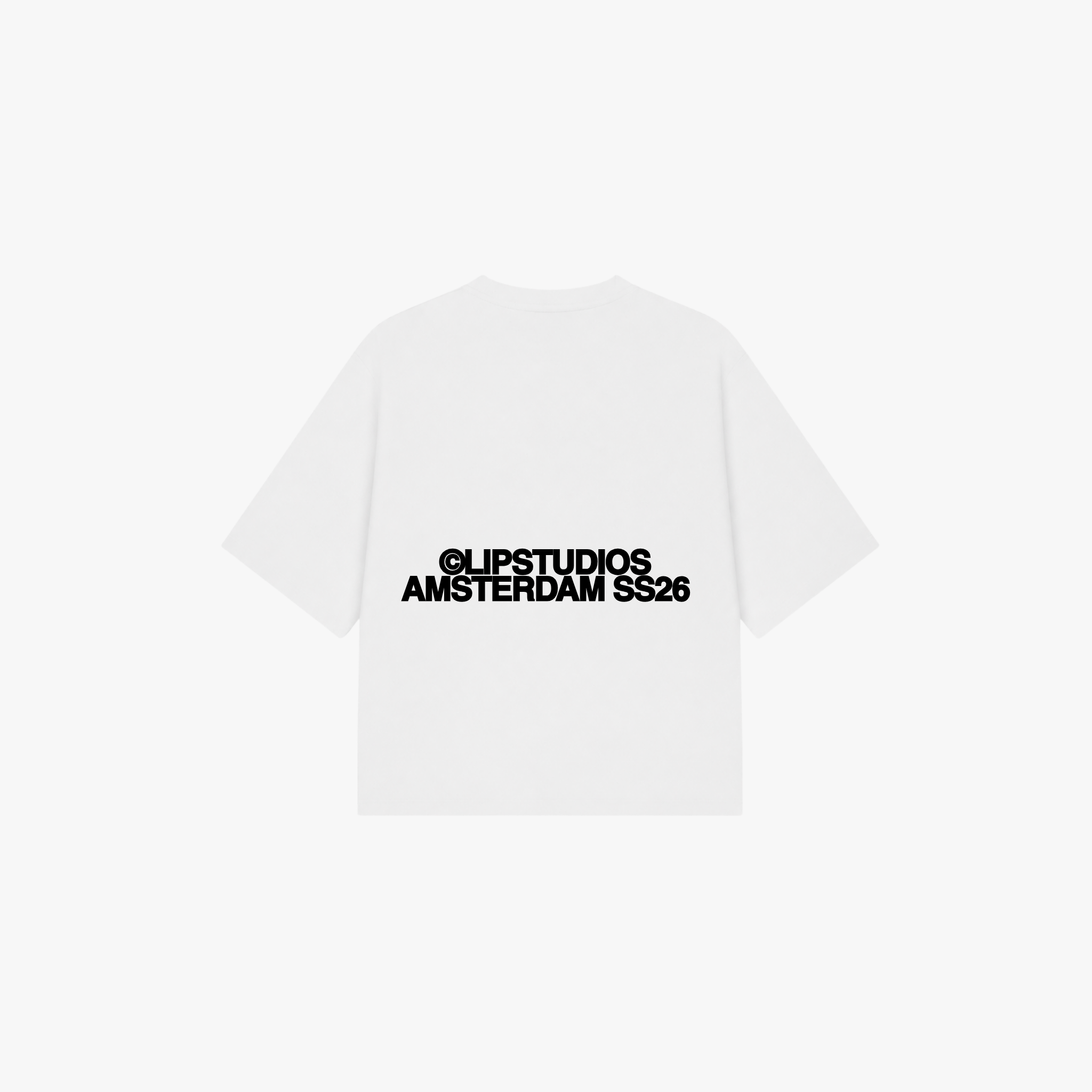 SS26 Tee - White - Black