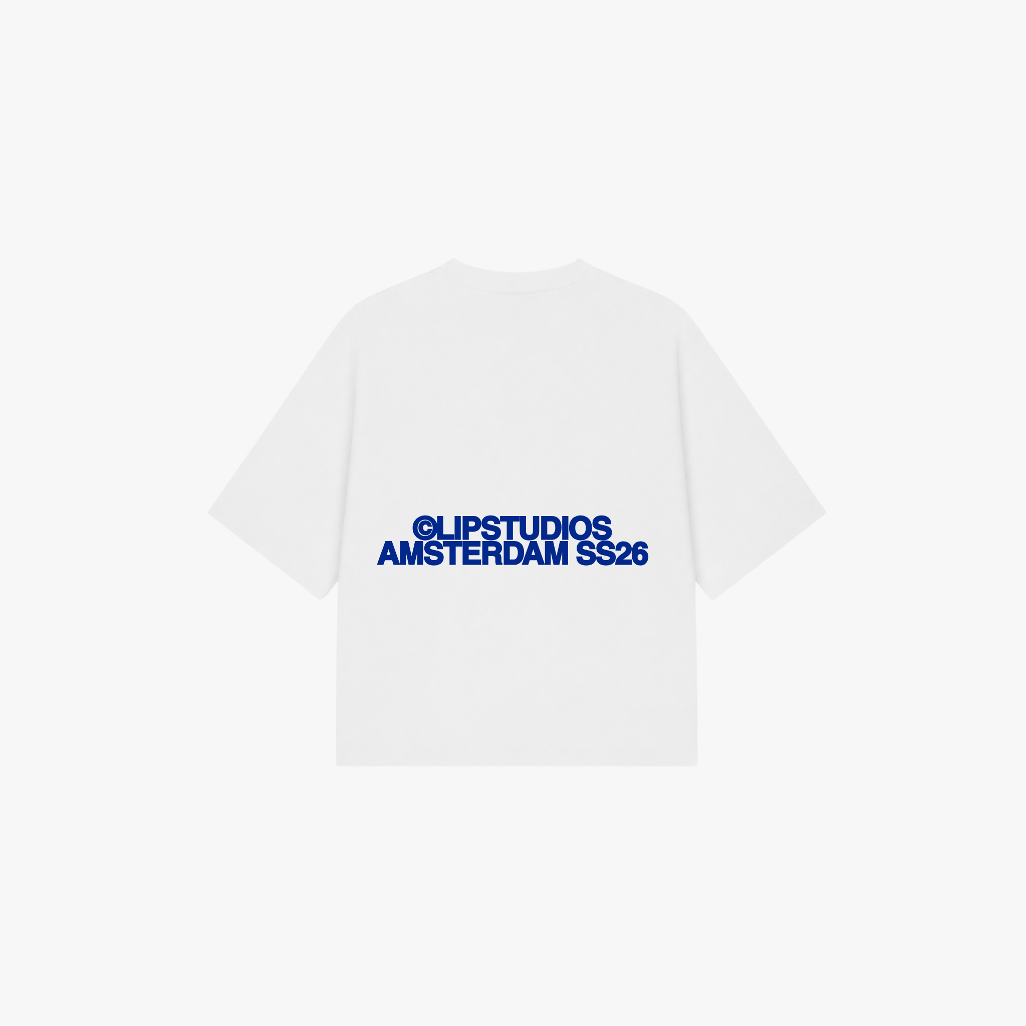 SS26 Tee - White - Blue