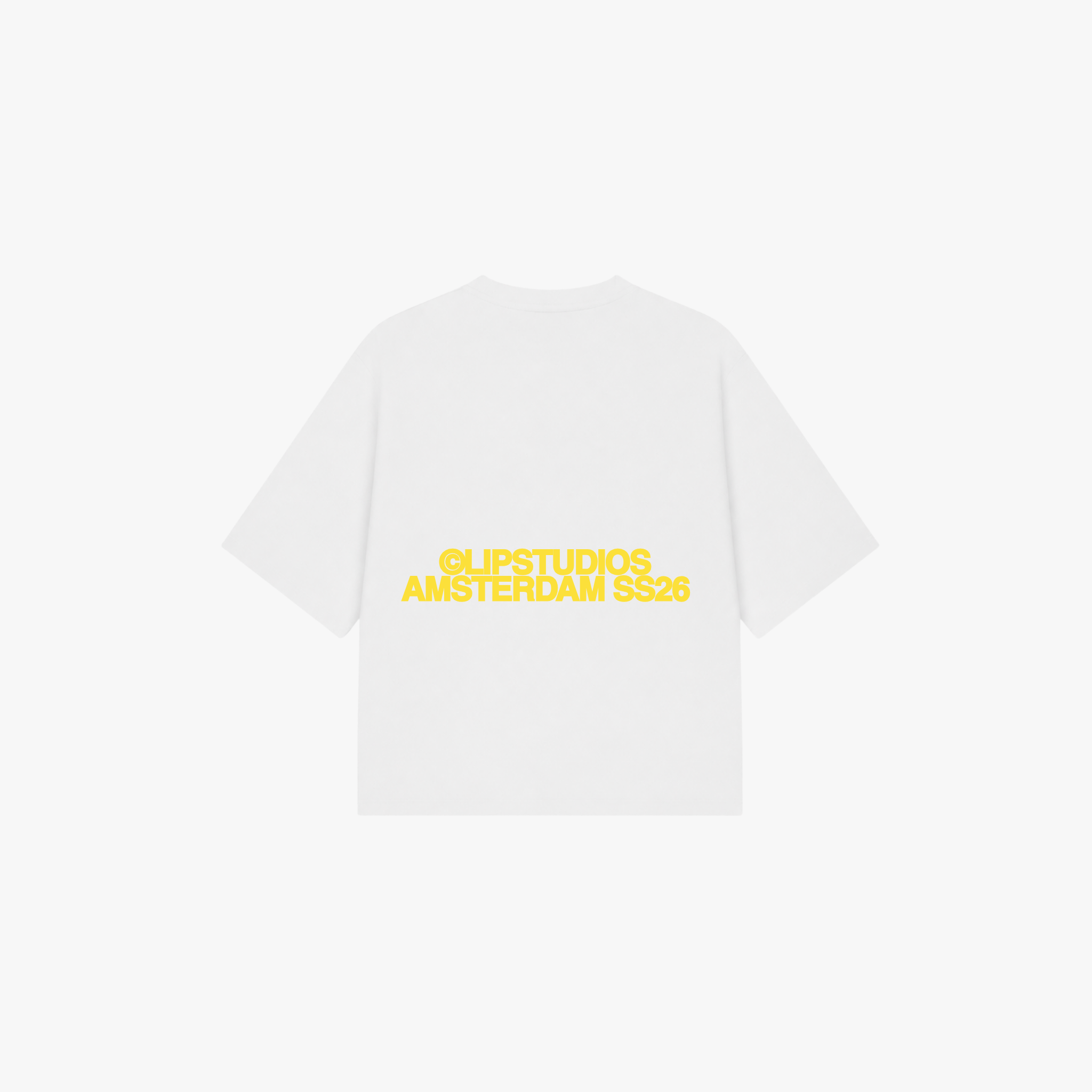 SS26 Tee - White - Yellow
