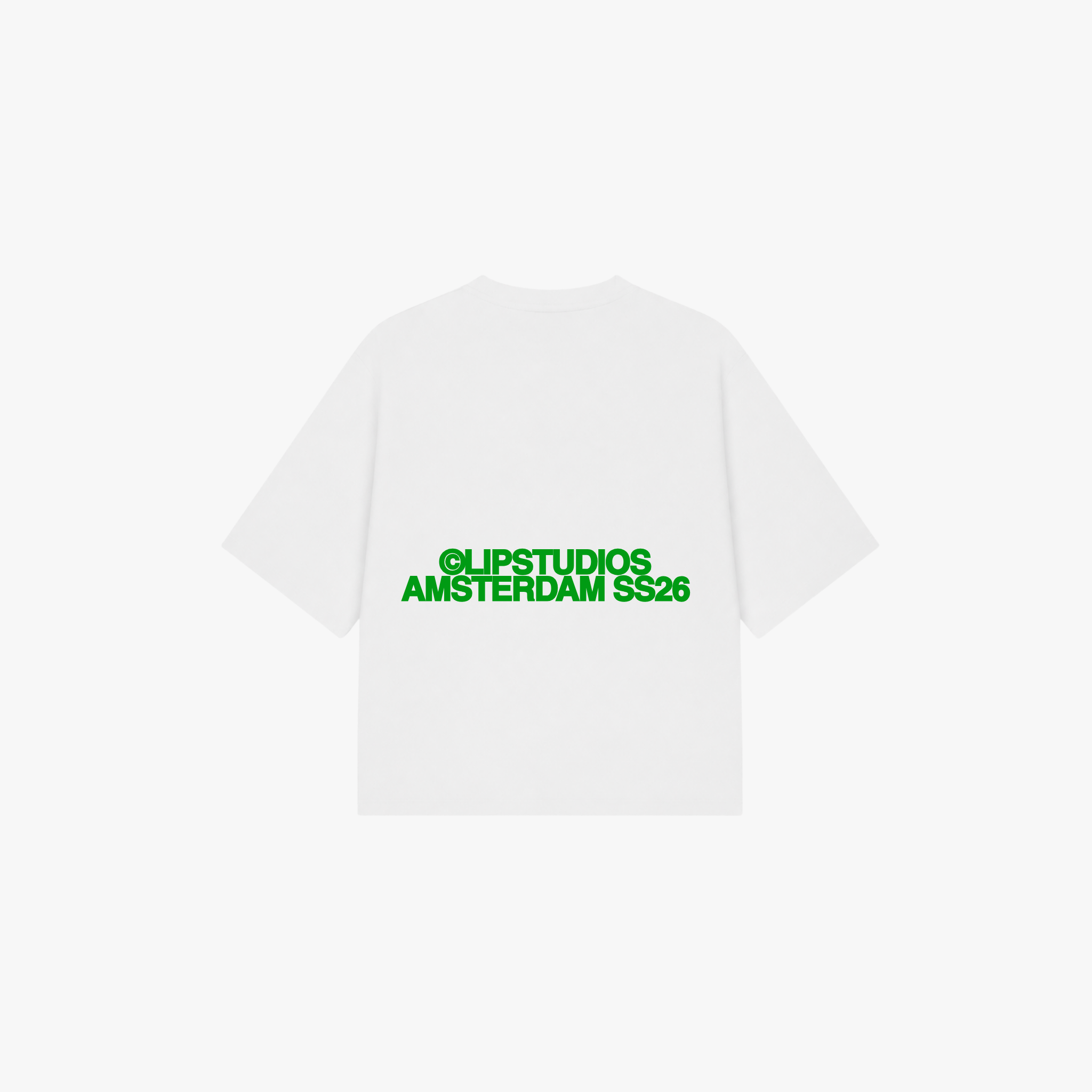 SS26 Tee - White - Green