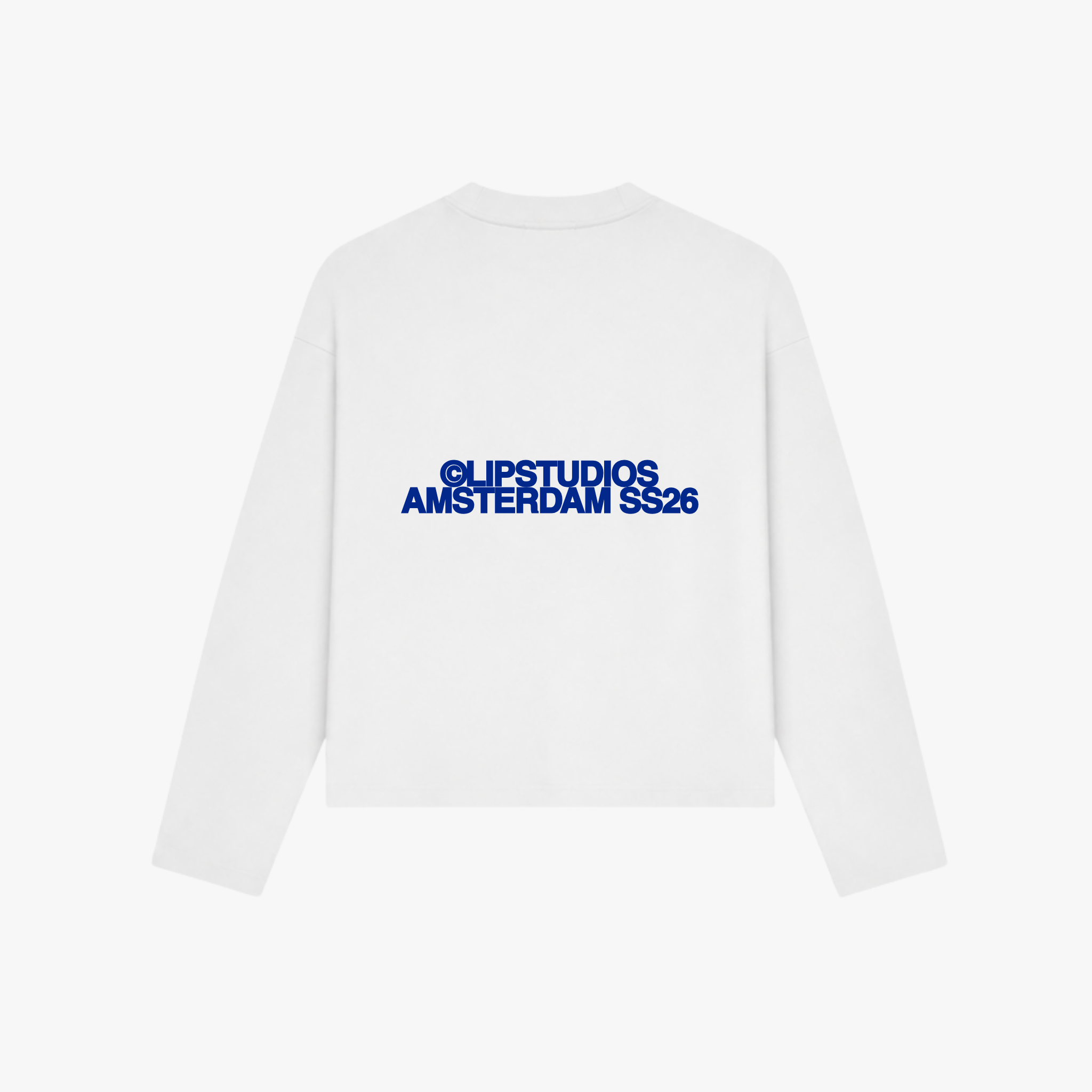 Ss26 Longsleeve - White - Blue