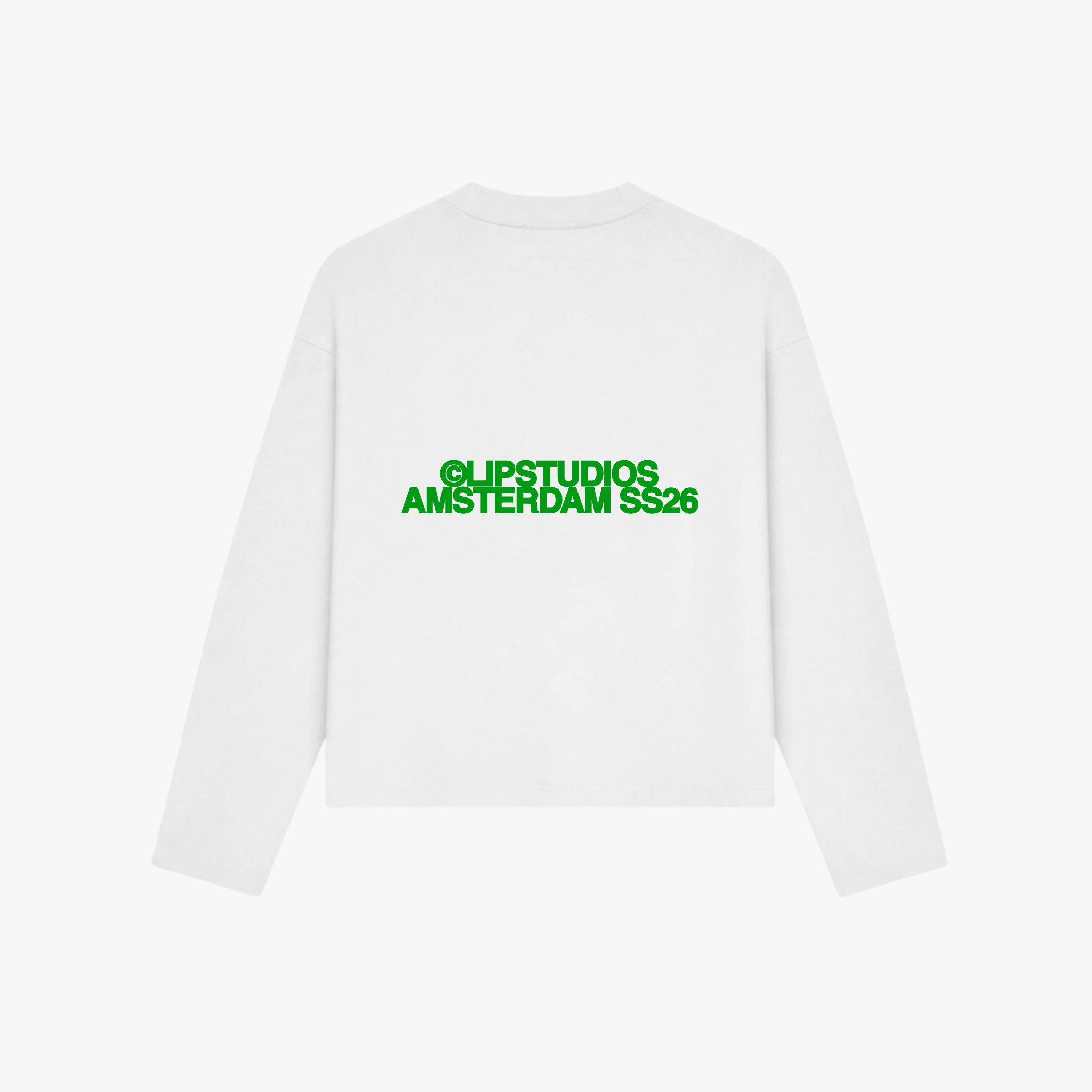 Ss26 Longsleeve - White - Green