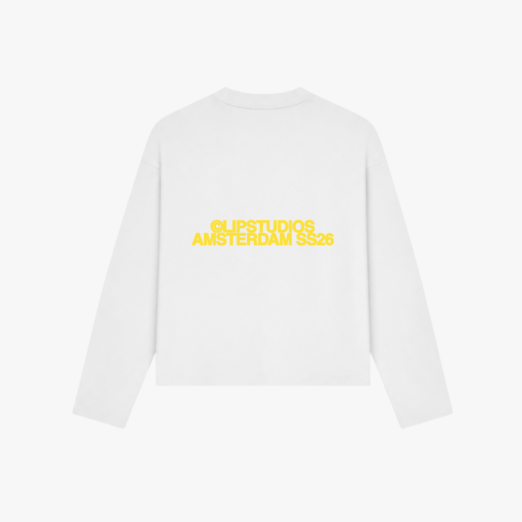Ss26 Longsleeve - White - Yellow