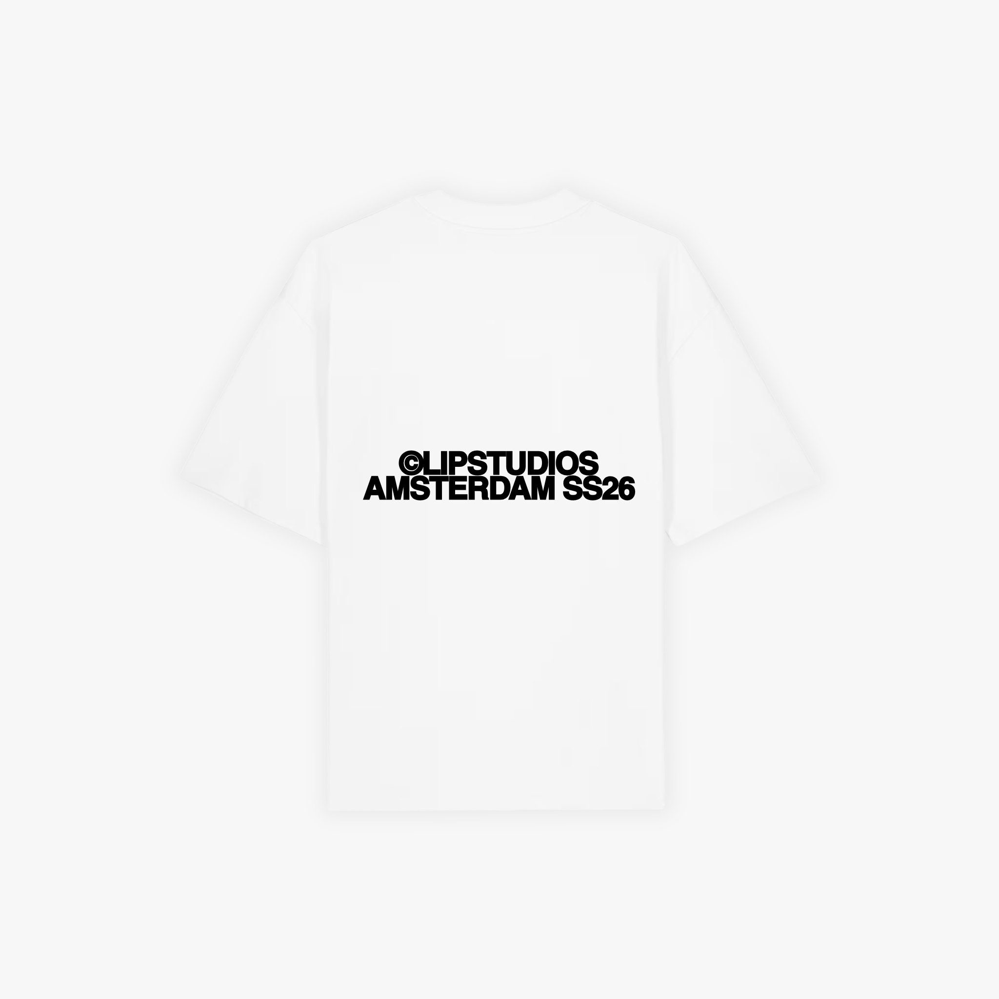SS26 Tee - White - Black