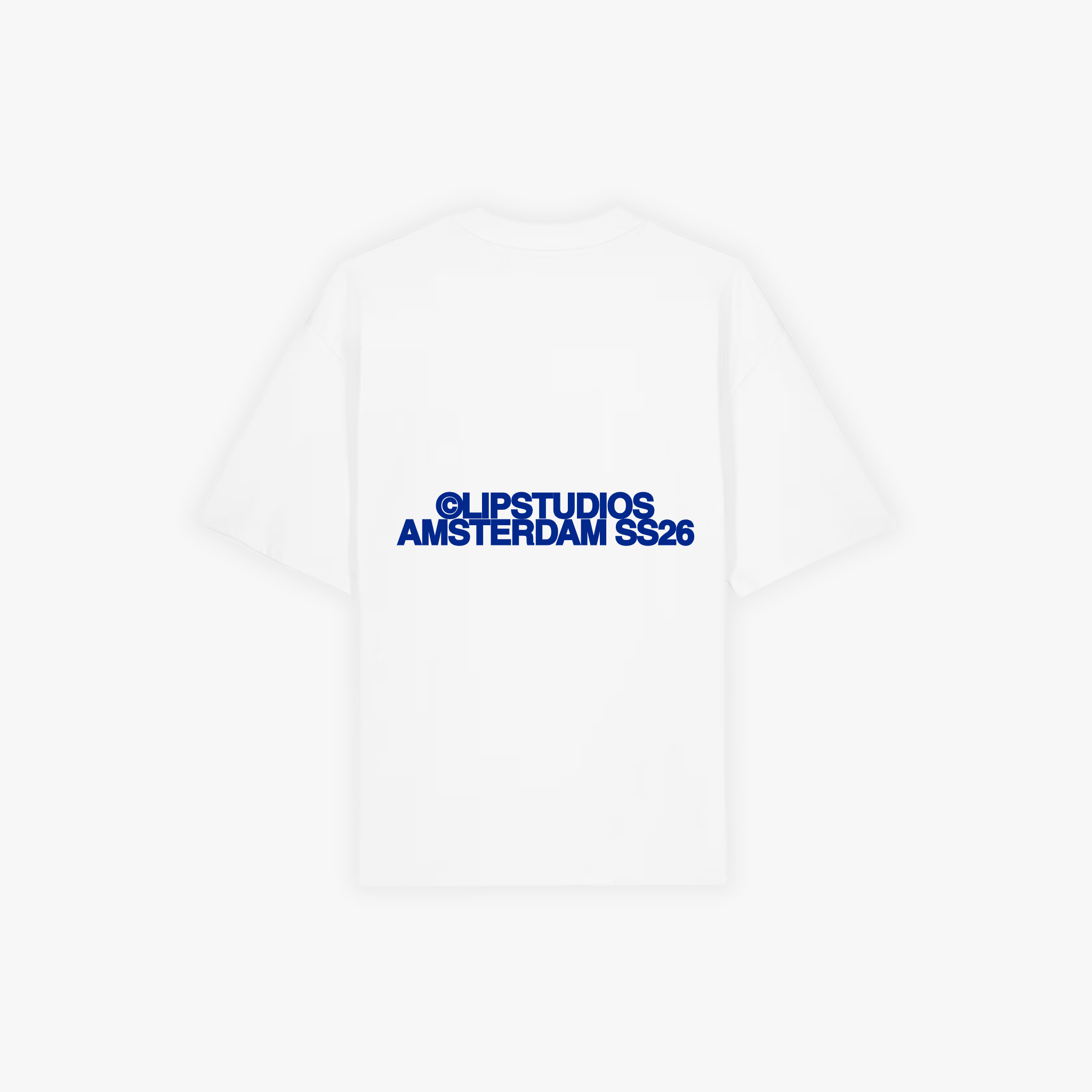 SS26 Tee - White - Blue