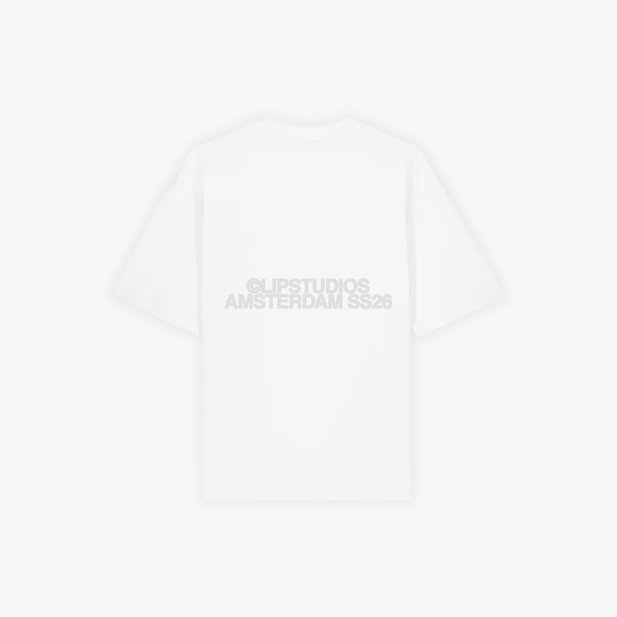 SS26 Tee - White - Grey