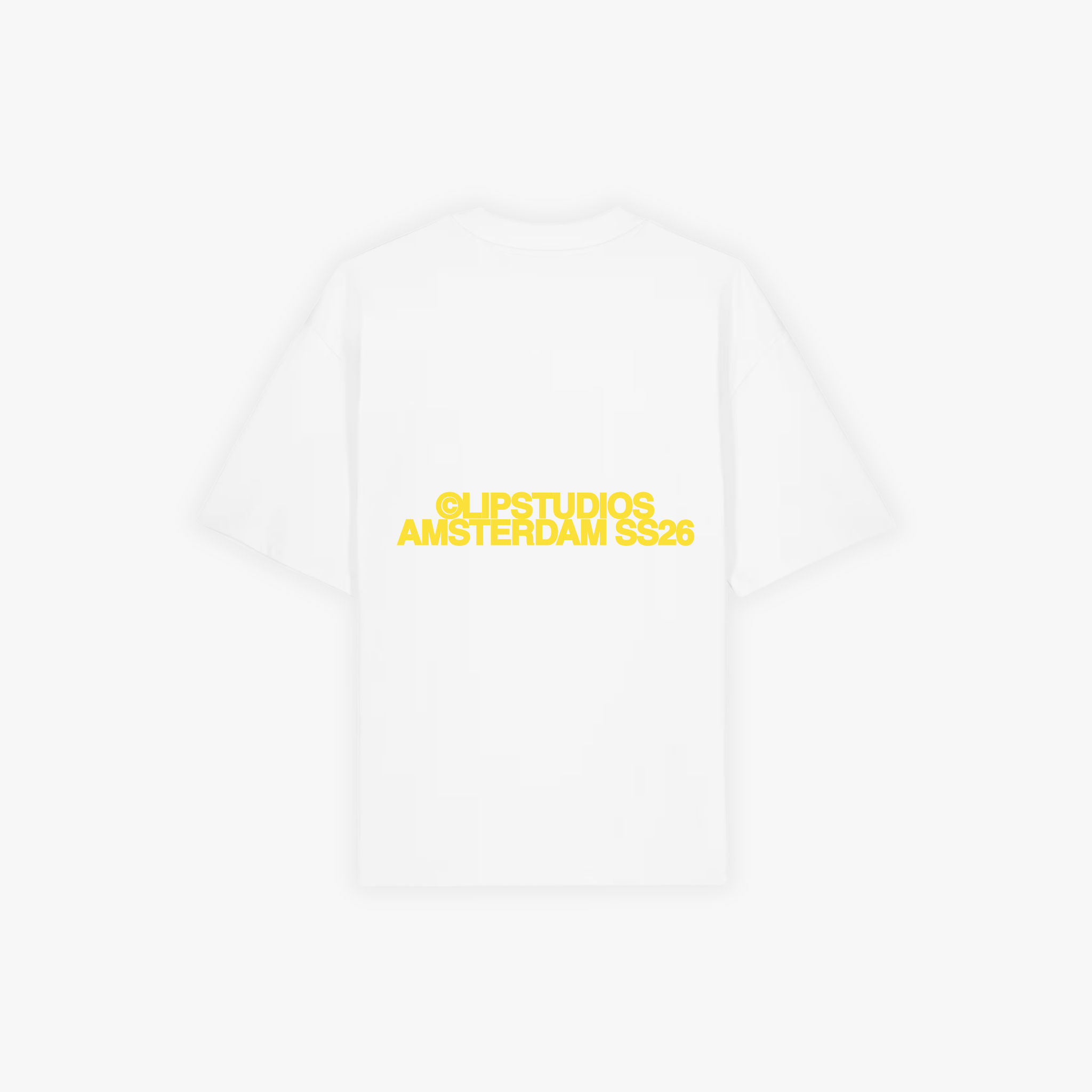 SS26 Tee - White - Yellow