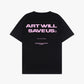 ART WILL SAVE US TEE PINK [BLACK]