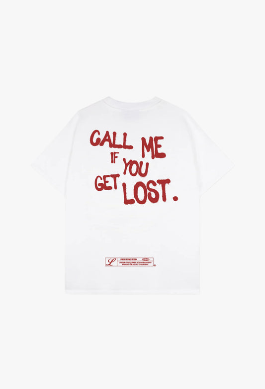 CALL ME IF YOU GET LOST TEE RED [WHITE]