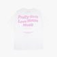 PRETTY GIRLS LOVE HOUSE MUSIC TEE PINK [WHITE]