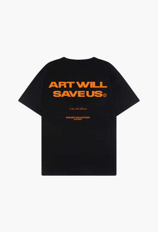 ART WILL SAVE US ORANGE [BLACK]