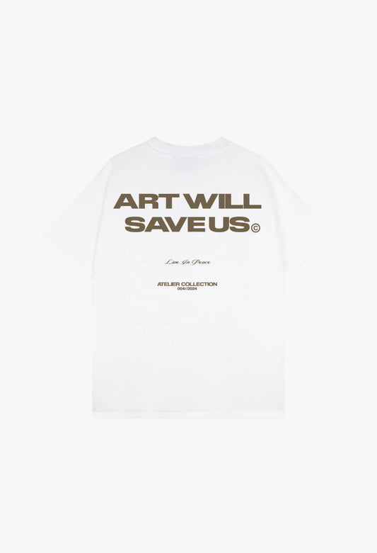 ART WILL SAVE US BROWN [WHITE]