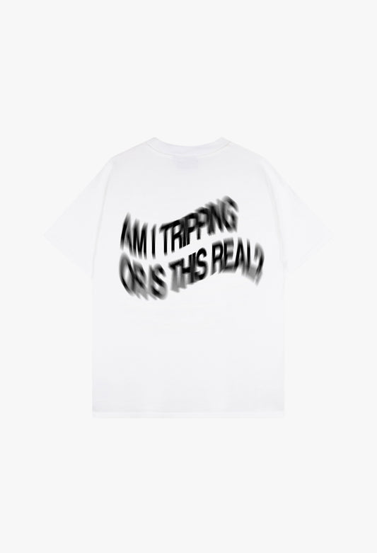 AM I TRIPPING TEE [WHITE]